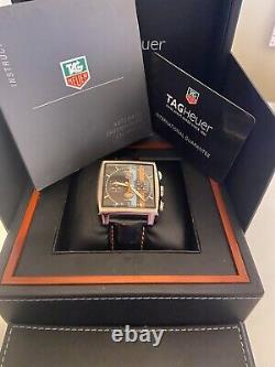 Tag Heuer Monaco Vintage Ltd Edt Steve Mcqueen Automatic Watch Black Genuine