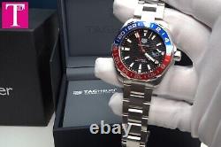 Tag Heuer WAY201F Aquaracer GMT caliber 7 Pepsi Bezel Automatic Men's Watch
