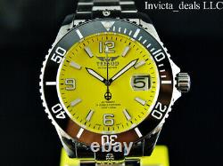 Tresod Men's Ocean Master AUTOMATIC Yellow Dial Sapphire Crystal 300M SS Watch