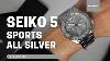 Unboxing Seiko 5 Sports Automatic All Silver Srpe71k1