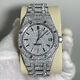 Vvs1 Moissanite Automatic Watch Diamond Stainless Steel Real Gold 25ct