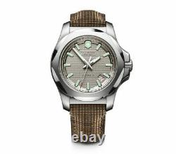 Victorinox Swiss Army INOX Automatic Gray Dial Wooden Strap Men's Watch 241867