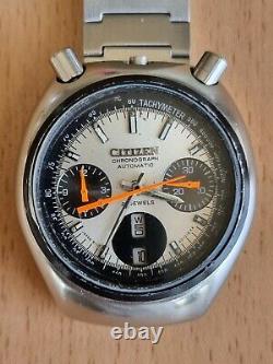 Vintage 1976 CITIZEN Bullhead Chronograph Automatic Cal. 8110 Men's Watch SPARES