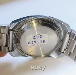 Vintage Mens Sekonda Automatic Date Watch 30 Jewels USSR New Old Stock 70's