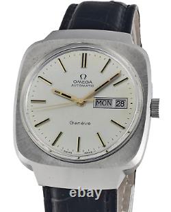 Vintage OMEGA Geneve Automatic Day Date Automatic Mens Watch 1972 Cal 1022