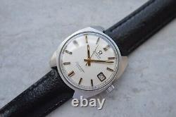 Vintage Omega Seamaster Cosmic Automatic Leather Date Rare Men's Watch