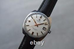 Vintage Omega Seamaster Cosmic Automatic Leather Date Rare Men's Watch