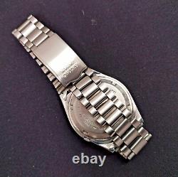 Vintage Seiko 5 Automatic Black Dial Men's Watch Arabic Numbers Free Shipping