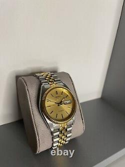 Vintage Seiko 5 Automatic Two Tone Datejust Men's Watch, 7s26 3110 SNXJ92 Working