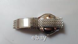 Vintage Swiss Bulova 4430110 Automatic Retro Spaceage Mens Watch With Day & Date