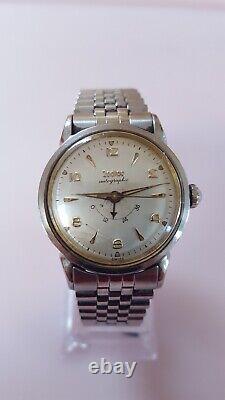 Vintage Swiss Zodiac Autographic Automatic Stainless Steel Men's Watch