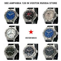 Vostok Amphibia AUTOMATIC 120813 Diver white Russian wrist watch men new