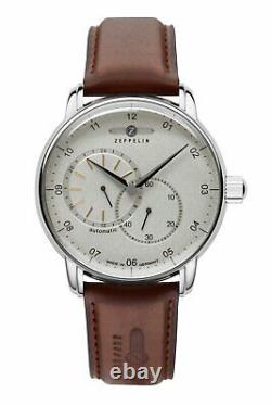 Zeppelin Captain Line Automatic 8662-1 Silver Dial 43mm Men's Watch Brand New